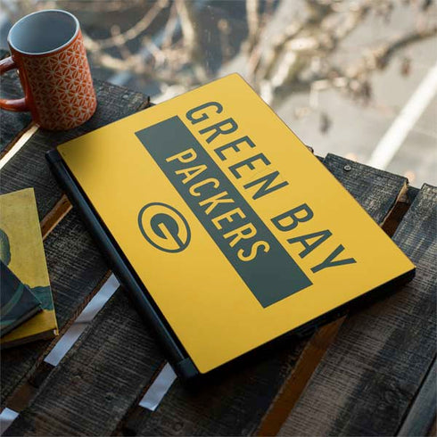 NFL Green Bay Packers Yellow Performance Series MSI GS65 Stealth Laptop Skin