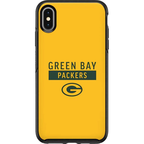 NFL Green Bay Packers Yellow Performance Series Otterbox Symmetry iPhone Skin