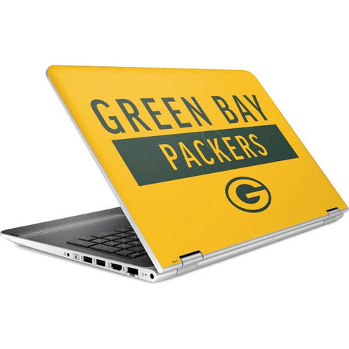 NFL Green Bay Packers Yellow Performance Series HP Pavilion Skin
