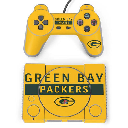 NFL Green Bay Packers Yellow Performance Series PlayStation Classic Bundle Skin