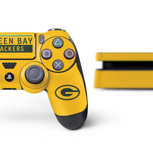 NFL Green Bay Packers Yellow Performance Series PS4 Slim Bundle Skin