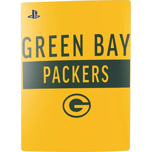 NFL Green Bay Packers Yellow Performance Series PS5 Bundle Skin