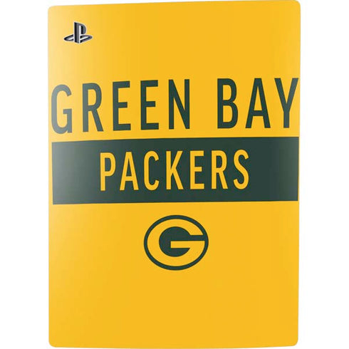 NFL Green Bay Packers Yellow Performance Series PS5 Console Skin