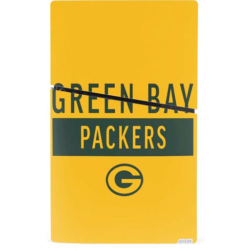 NFL Green Bay Packers Yellow Performance Series PS5 Slim Digital Edition Console Skin