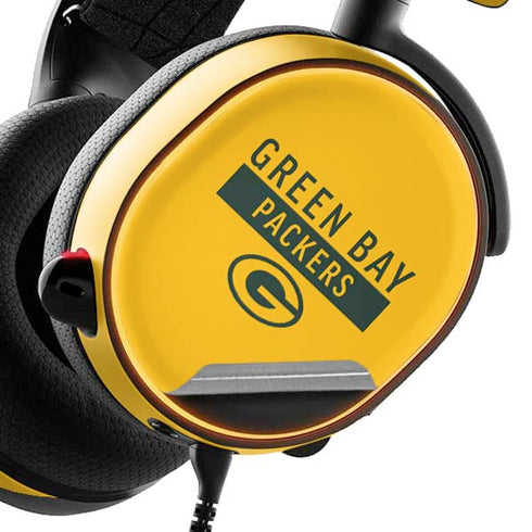 NFL Green Bay Packers Yellow Performance Series SteelSeries Arctis 5 Skin