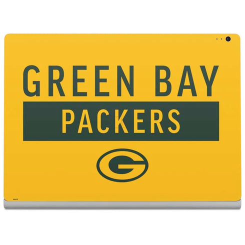 NFL Green Bay Packers Yellow Performance Series Surface Book 2 13.5in Skin