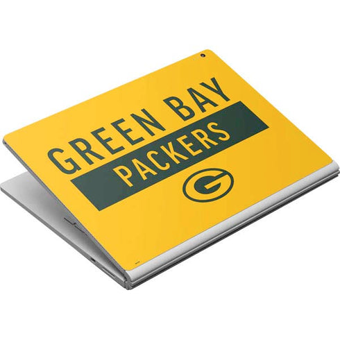 NFL Green Bay Packers Yellow Performance Series Surface Book Skin