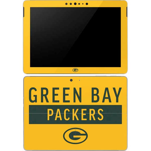 NFL Green Bay Packers Yellow Performance Series Surface Go Skin