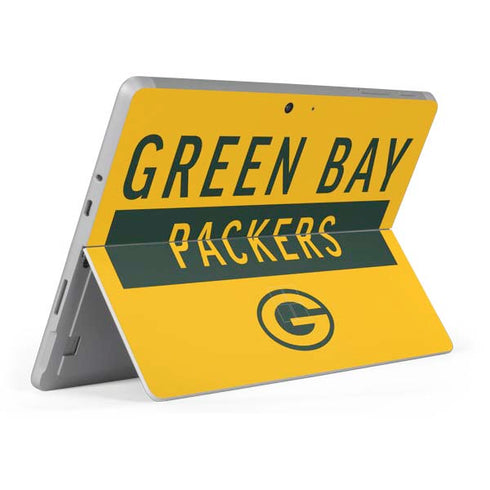NFL Green Bay Packers Yellow Performance Series Surface Go Skin