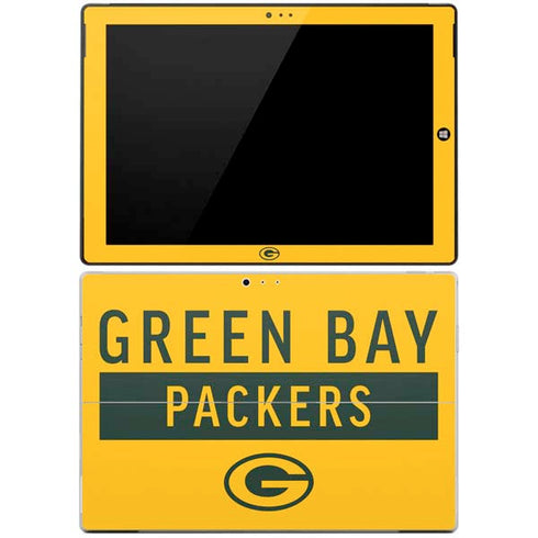 NFL Green Bay Packers Yellow Performance Series Surface Pro 3 Skin