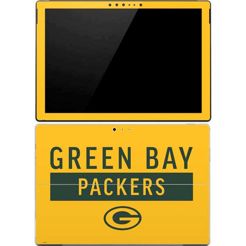 NFL Green Bay Packers Yellow Performance Series Surface Pro 4 Skin