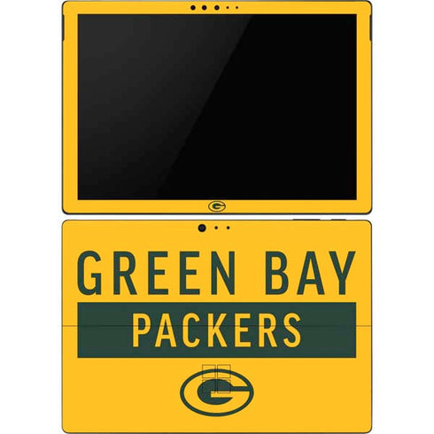 NFL Green Bay Packers Yellow Performance Series Surface Pro 6 Skin