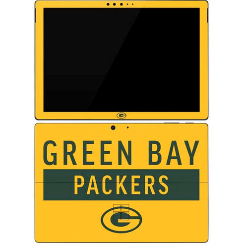 NFL Green Bay Packers Yellow Performance Series Surface Pro 7 Skin