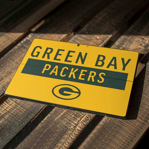 NFL Green Bay Packers Yellow Performance Series Surface Pro 7 Skin