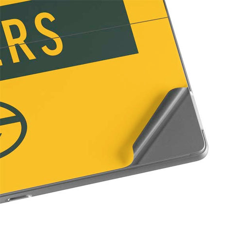 NFL Green Bay Packers Yellow Performance Series Surface Pro 8 Skin
