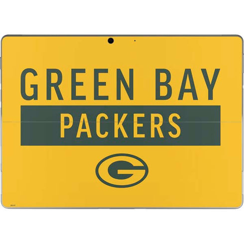 NFL Green Bay Packers Yellow Performance Series Surface Pro 9 Skin