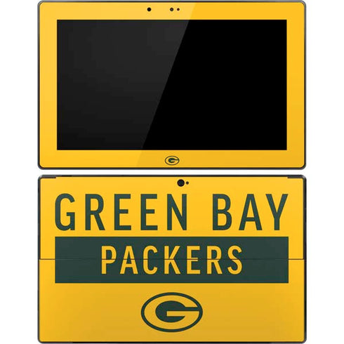 NFL Green Bay Packers Yellow Performance Series Surface Pro Tablet Skin