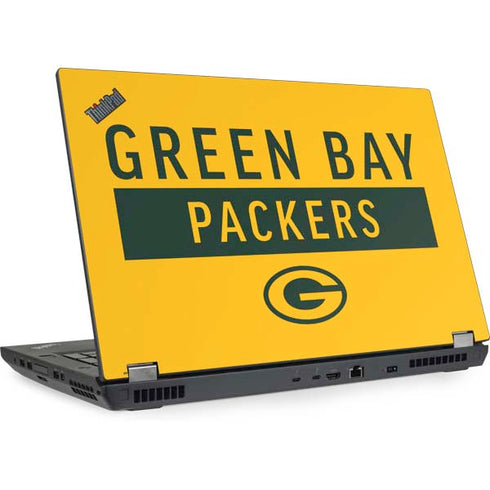 NFL Green Bay Packers Yellow Performance Series Lenovo ThinkPad Skin