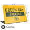 NFL Green Bay Packers Yellow Performance Series Universal Laptop 12in (9.8 x 6.8in) Skin