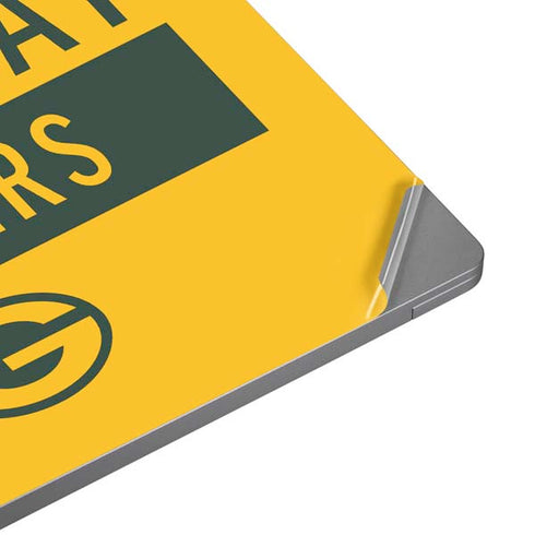 NFL Green Bay Packers Yellow Performance Series Universal Laptop 12in (9.8 x 6.8in) Skin
