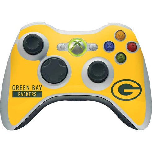 NFL Green Bay Packers Yellow Performance Series Xbox 360 Wireless Controller Skin