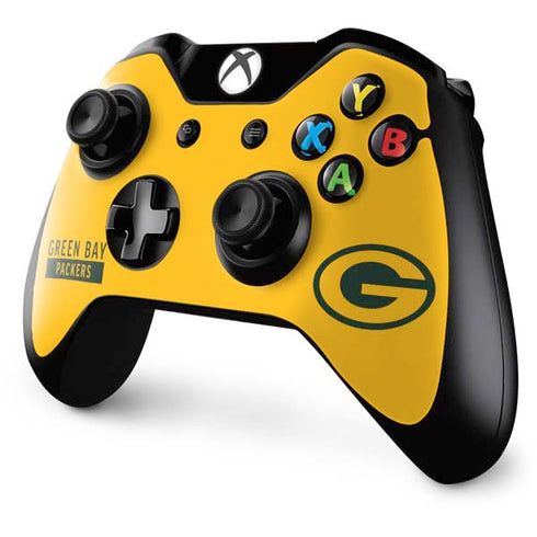 NFL Green Bay Packers Yellow Performance Series Xbox One Controller Skin