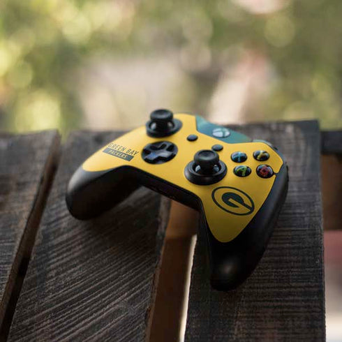 NFL Green Bay Packers Yellow Performance Series Xbox One Controller Skin