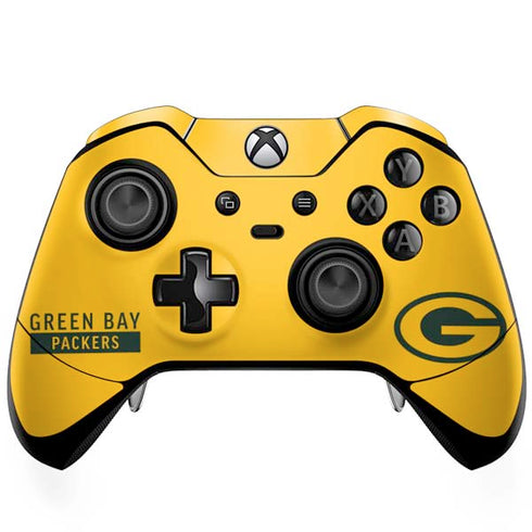 NFL Green Bay Packers Yellow Performance Series Xbox One Elite Controller Skin