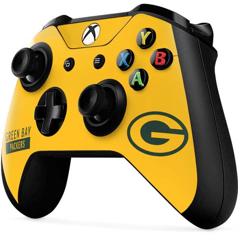 NFL Green Bay Packers Yellow Performance Series Xbox One X Controller Skin