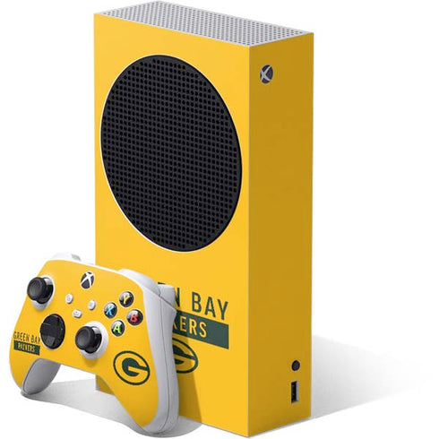 NFL Green Bay Packers Yellow Performance Series Xbox Series S Bundle Skin