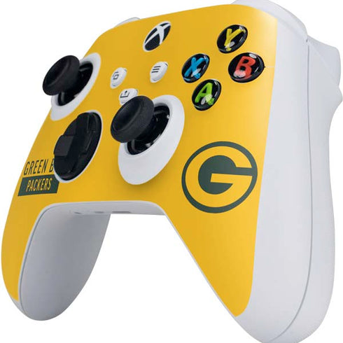 NFL Green Bay Packers Yellow Performance Series Xbox Series S Controller Skin