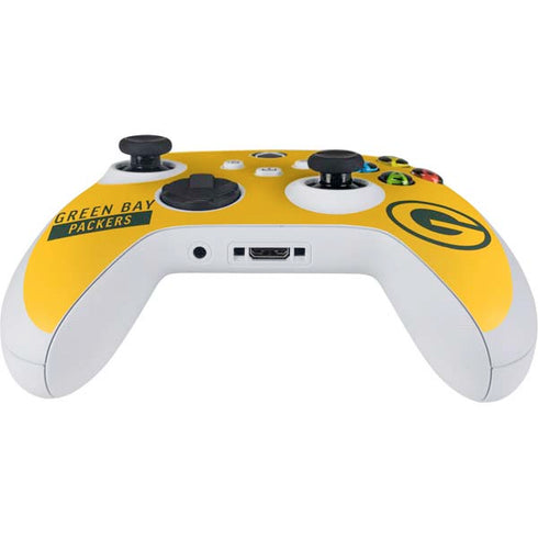 NFL Green Bay Packers Yellow Performance Series Xbox Series S Controller Skin