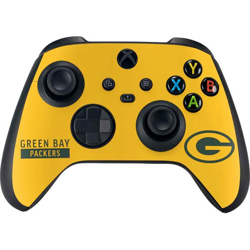 NFL Green Bay Packers Yellow Performance Series Xbox Series X Bundle Skin