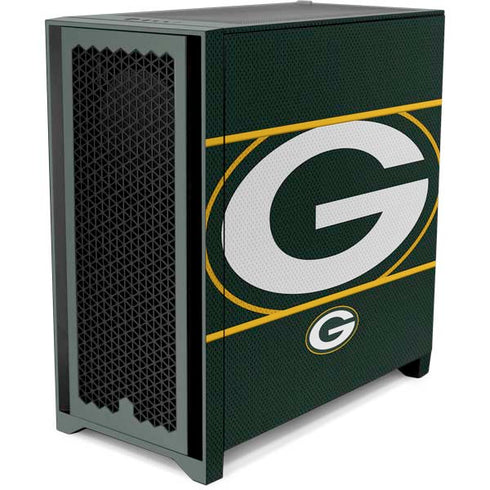 NFL Green Bay Packers Zone Block Corsair 4000D Tempered Glass Mid-Tower ATX Case Skin