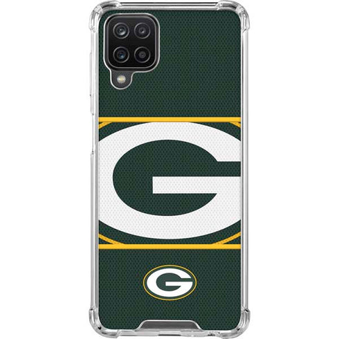 NFL Green Bay Packers Zone Block Galaxy A12 Clear Case