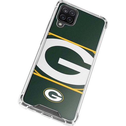 NFL Green Bay Packers Zone Block Galaxy A12 Clear Case