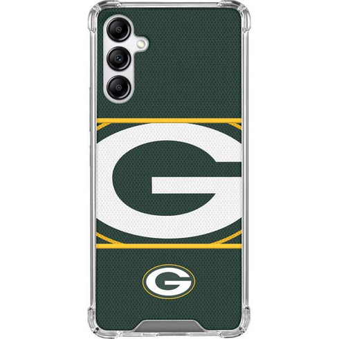 NFL Green Bay Packers Zone Block Galaxy A14 5G Clear Case