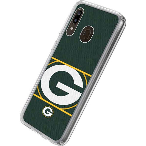 NFL Green Bay Packers Zone Block Galaxy A20 Clear Case