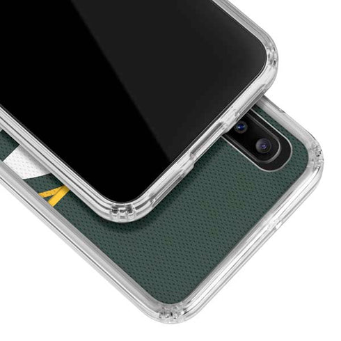 NFL Green Bay Packers Zone Block Galaxy A30 Clear Case