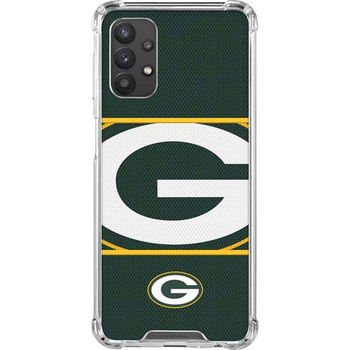 NFL Green Bay Packers Zone Block Galaxy A32 5G Clear Case