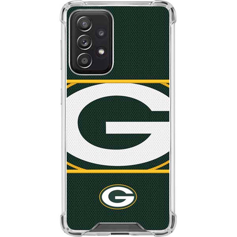NFL Green Bay Packers Zone Block Galaxy A52 5G Clear Case