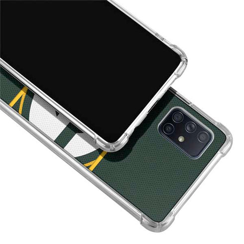 NFL Green Bay Packers Zone Block Galaxy A71 5G Clear Case