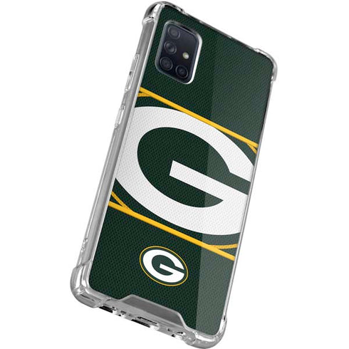 NFL Green Bay Packers Zone Block Galaxy A71 5G Clear Case