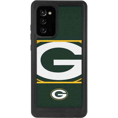 NFL Green Bay Packers Zone Block Galaxy Note20 5G Waterproof Case