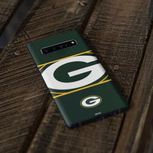 NFL Green Bay Packers Zone Block Galaxy S10 Plus Skin