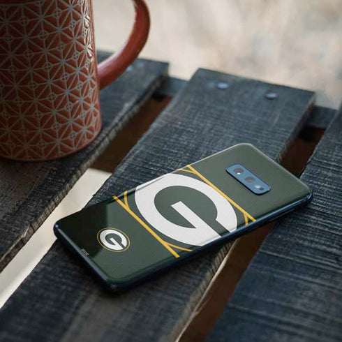 NFL Green Bay Packers Zone Block Galaxy S10e Skin