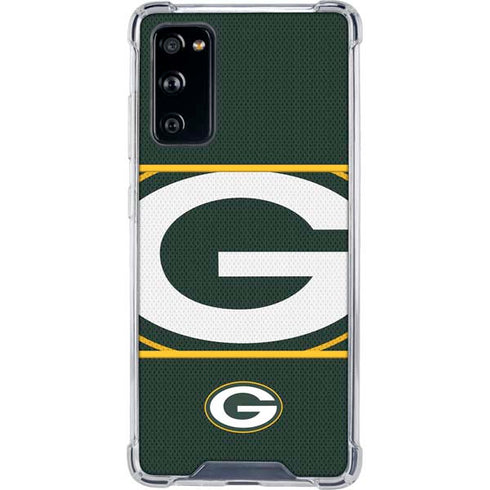 NFL Green Bay Packers Zone Block Galaxy S20 FE Clear Case