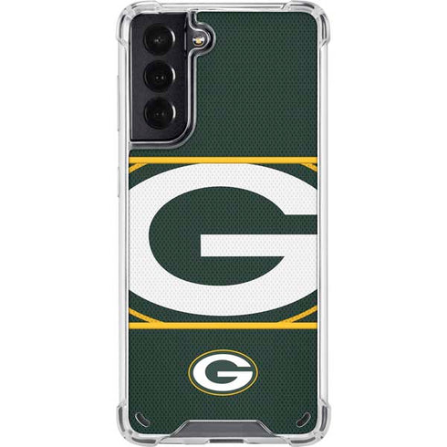 NFL Green Bay Packers Zone Block Galaxy S21 5G Clear Case