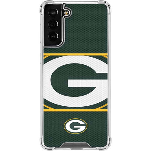 NFL Green Bay Packers Zone Block Galaxy S21 FE Clear Case