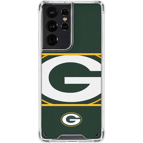 NFL Green Bay Packers Zone Block Galaxy S21 Ultra 5G Clear Case